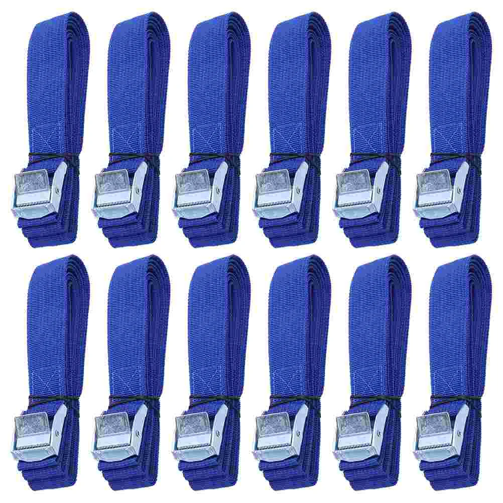 

12 Pcs Strap Car Cam Buckle Tow Rope Cargo Tie-Down Ratchet Belt Zinc Alloy Straps