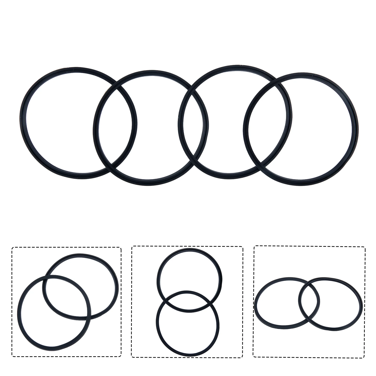 4PCS Replacement Rubber Lid Seals For 16oz & 20oz, 44 OFF