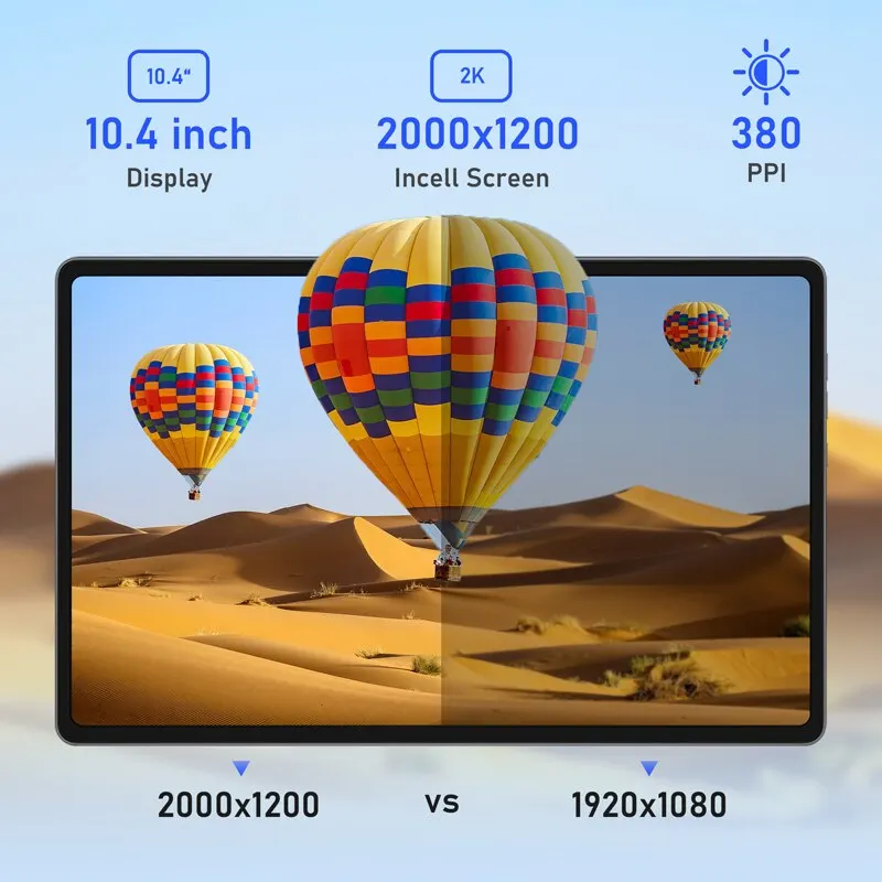 N-ONE NPad Plus 태블릿 PC, 10.36 인치, 2000x1200 FHD MT8183, 8 코어, 안드로이드 12, 16 GB RAM, 128GB ROM, 6600mAh, 듀얼 와이파이, BT5.