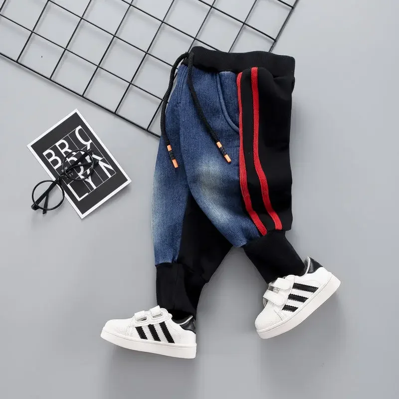 Brand Kids Cartoon Trousers Pant fashion girls and boys hole jeans kids fashion denim pants jean infant clothing kids denim jeans