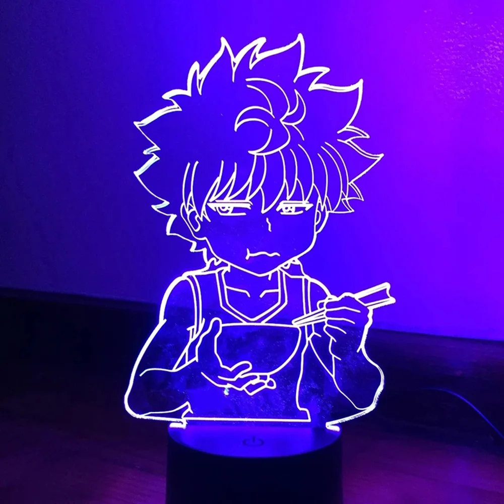 Аниме 3D лампа Killua Hunter X светильник Hxh светодиодный ночсветильник подарок