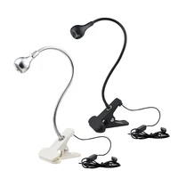 USB Led Desk Lamp Bedside Table Bedroom Night Lights Reading Folding LED Reading Book Light With Holder Clip Learning Lighting 1