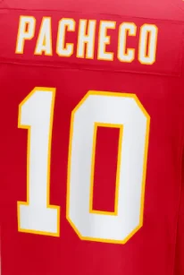 thumbnail image 1 of Camisetas de fútbol de la famosa marca Kansas con bordados para hombres, mujeres y jóvenes personalizados #87 KELCE #15 MAHOMES #10 PACHECO, 1 of 5