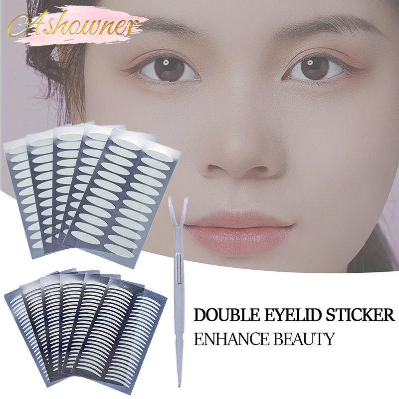 720/1056PC Invisible Double Eyelid Tape Self-Adhesive Transparent Waterproof Fiber Stickers