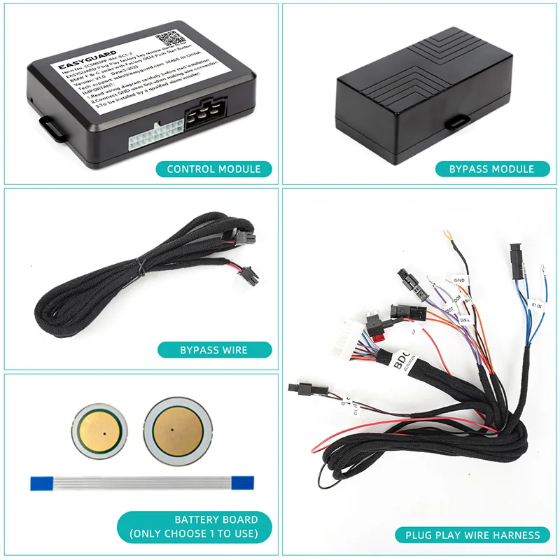 EasyGuard Plug Play Factory Key Remote Starter Fit For Selected BMW 2013-2018 I01/I12/I15 Wth OEM Push Start Button DC12V