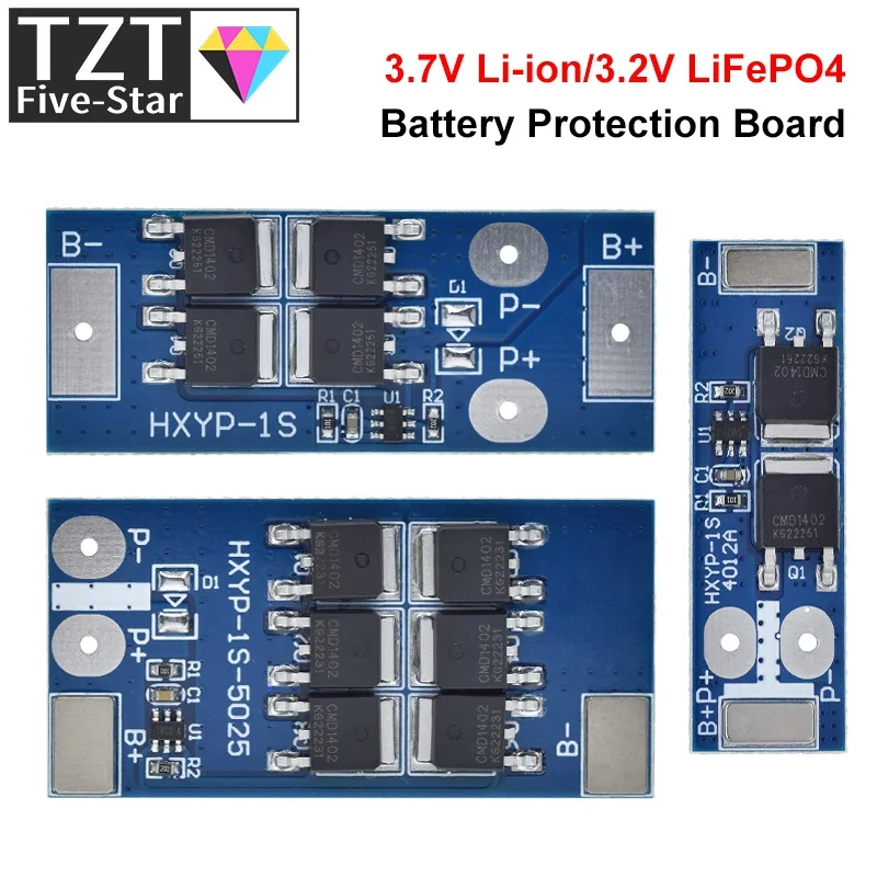 TZT 1/3PCS BMS 1S 12A 16A 24A 3,2V LiFePO4 / 3,7VLithium Batterie Schutz Bord 18650 4,2V Lade Spannung/Kurzschluss