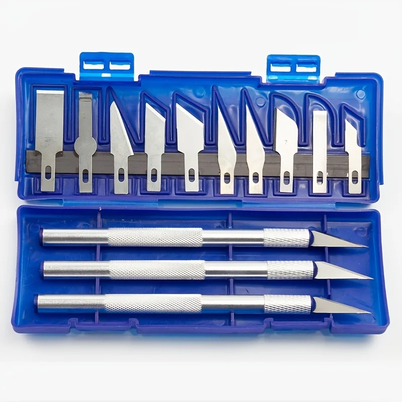 13pcs Aluminum Alloy Carving Knife Tool Set-Perfect For Paper-cut, Handcraft & Model Making!,carving knife set