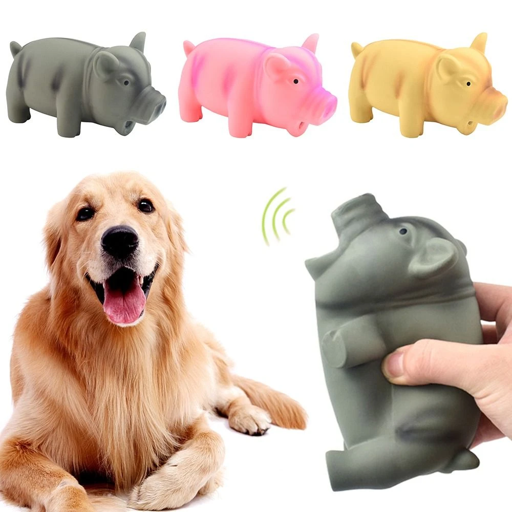 Multipet Latex Pig Dog Toy Soft Rubber Dog Toys Pigs Dog