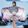 Re Zero Rem Anime Beach Swimming Towel Soft Absorbent Washcloth Children's Gifts for Kids Travel Camping Gym 3