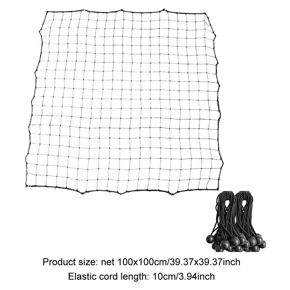 Soccer Rebounder Net with 20 Elastic Ropes Kickback Football Practice Net Rebound Net Training Aid for Kids Teens & Adults