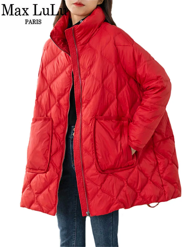 Max LuLu 2022 Winter Outerwear Korean Fashion Snow Clothes Womens Warm