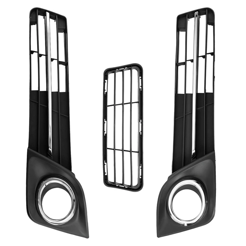 1 Set Front Bumper Lower Grille Fog Light Cover Bezel Set TO1036129 52127-06290 52128-06290 For TOYOTA CAMRY 2012-2014 Parts