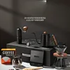 1-4people Portable Hand Brewed Coffee Set Maker 600ml High Borosilicate Glass Pot CNC Bean Grinder Thermometer Gift Package 3