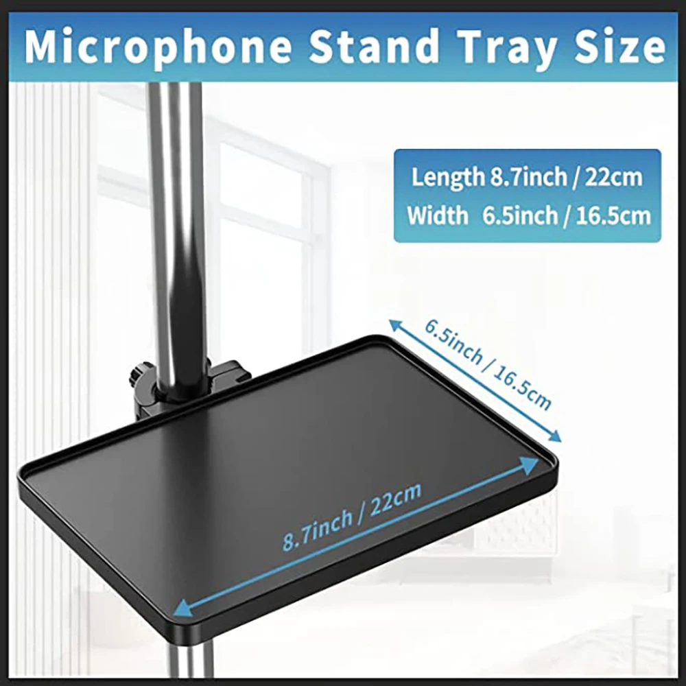 Sh-bandeja de Telefone Móvel de Montagem no Chão Suporte de Transmissão ao Vivo Placa de Som Bandeja de Microfone Armazenamento de Metal 175 cm x 24cm