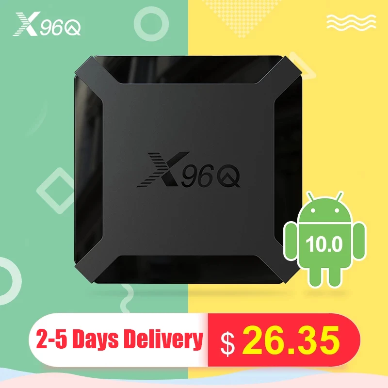 ТВ-приставка X96Q Android 10 1G/2G DDR3 Allwinner H313 четырехъядерный H.265/HEVC 2 4G WiFi 8G/16GB EMMC 4K UHD