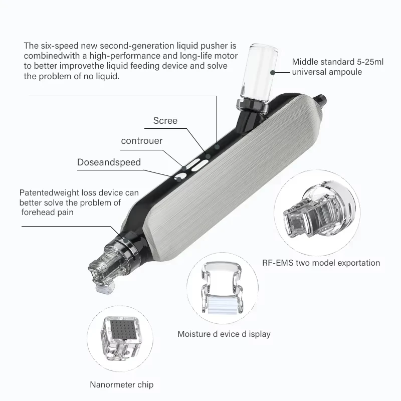 2025  high quality 9 in Oxygen Therapy Jet Peel Face Lifting Hydro Microdermabrasion Oxygenation Infusion Aqua Facial Device 5