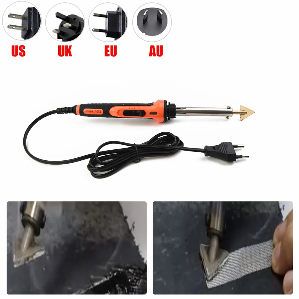 

Electric Soldering Iron Kit 100w Plastic Welding Kit For Auto Car Boat Bumper Kayak Repair Electric Soldering Iron Iron Tips