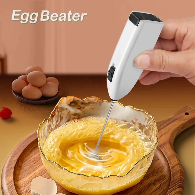 Electric Handheld Egg Beater Stainless Steel Coffee Milk Tea Blender Mini  Milk Frother without Battreries Kitchen Gadgets - AliExpress