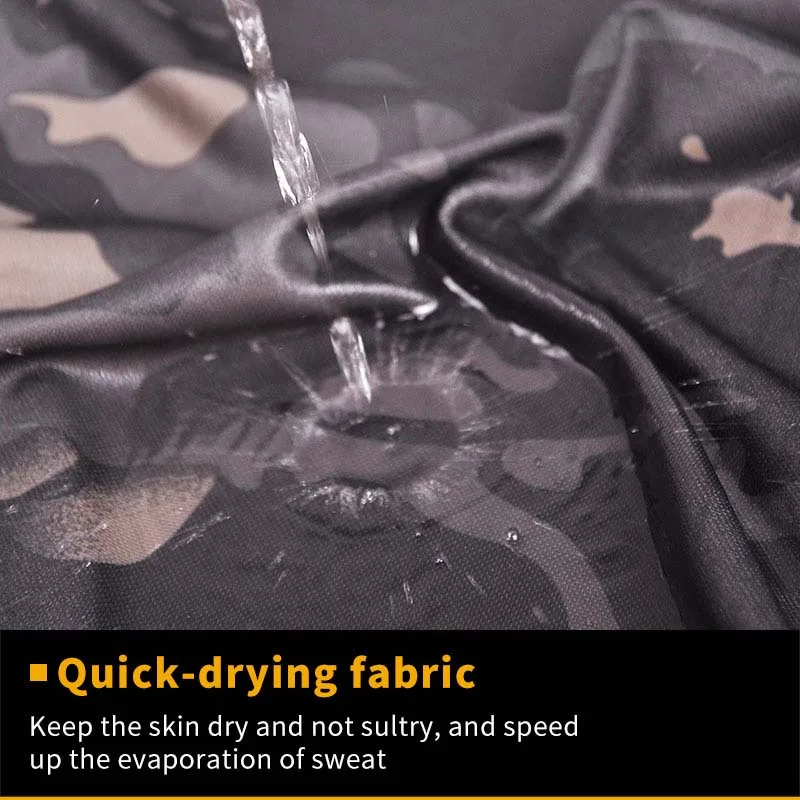HAN WILD Combat T-Shirts Tactical Shirts Summer Outdoor Camo Shirt Men Camping Shirt Quick Dry Airsoft Hunt Clothes