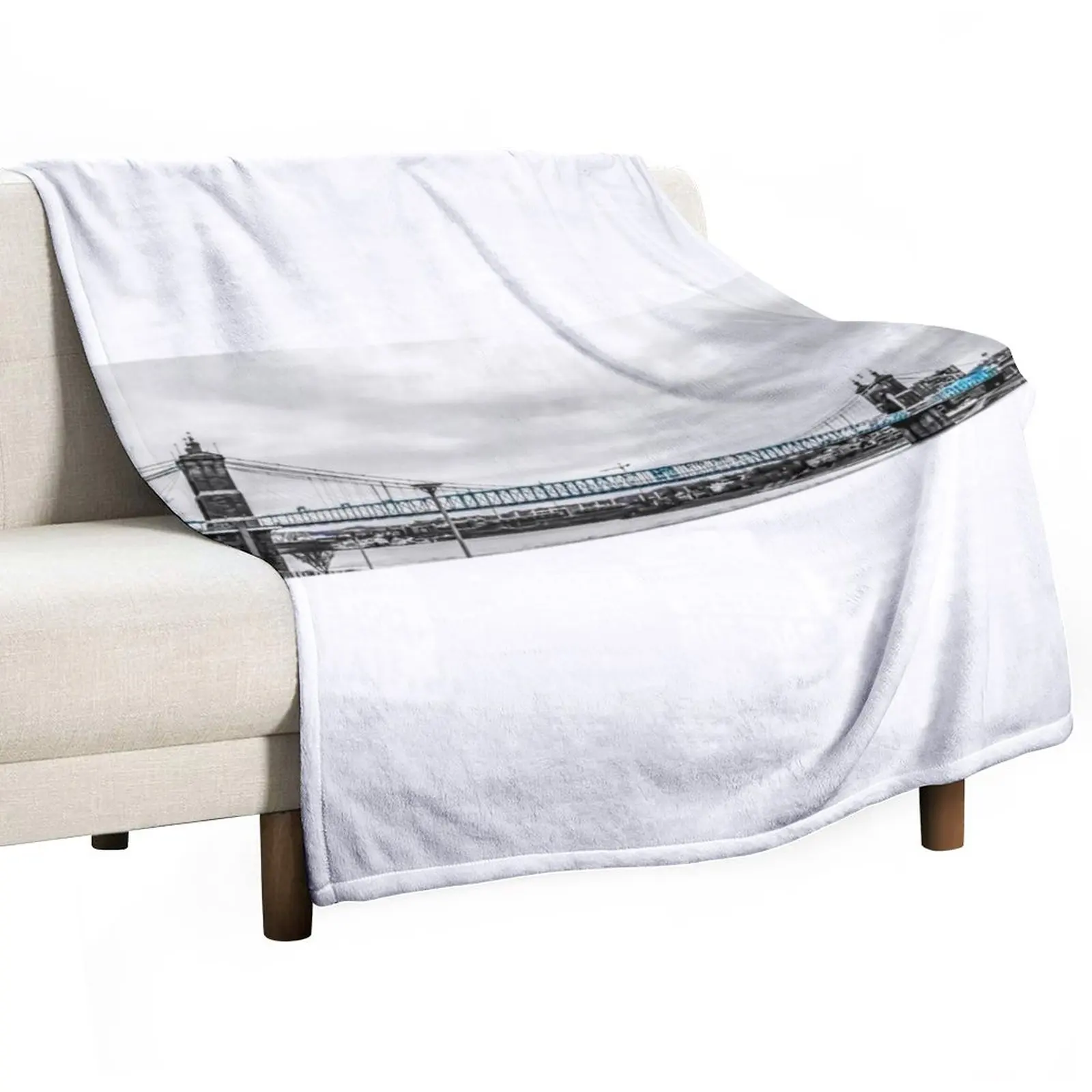 

New John A Roebling Suspension Bridge Throw Blanket Sofas Multi-Purpose