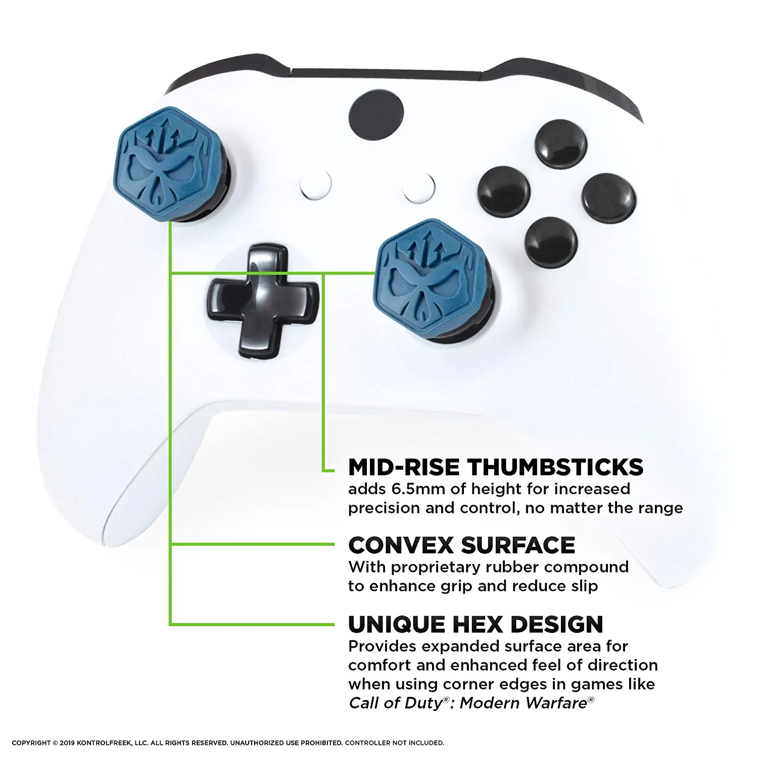 Performance Thumbsticks High-Rise Mid-Rise Thumbs Cushion Caps Thumbstick Grip Cover Per Xbox Series X/S Senza Pacchetto