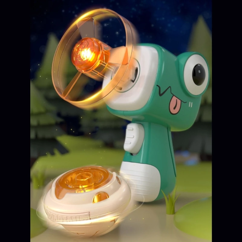 Popular Children Toy Bamboo Dragonfly Luminous Toy Gyro Flying Saucers