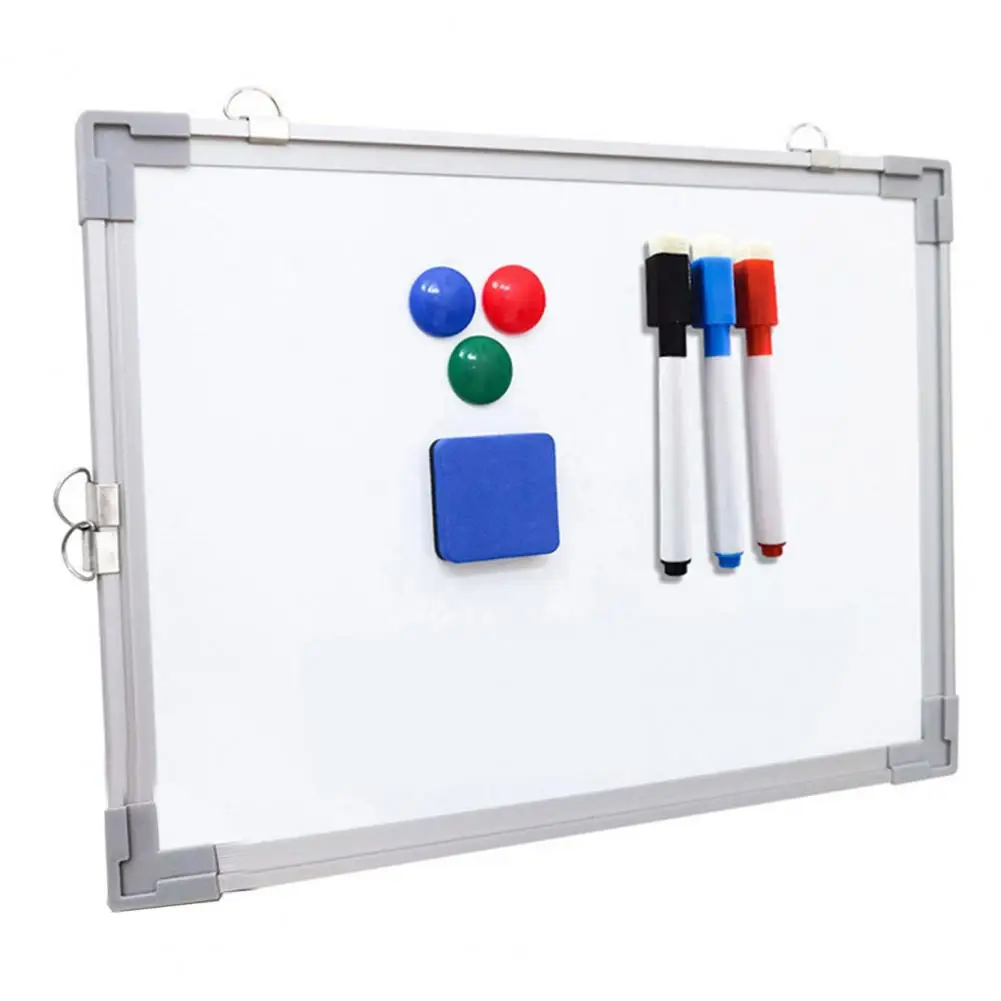 40x30cm Dry Erase Board Double-sided Magnetic Dry Erase Whiteboard with Hooks for Office Classroom 40x30cm Wall for Teaching