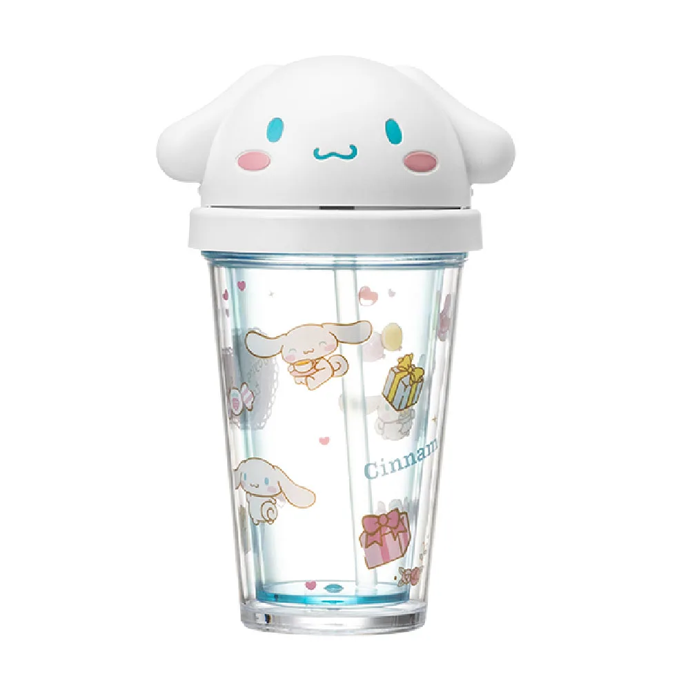 320Ml Cup Sanrio 20Th Anniversary Cup Handy Cup Cute Cinnamoroll Kuromi  Water Cup Plastic Straw Cup