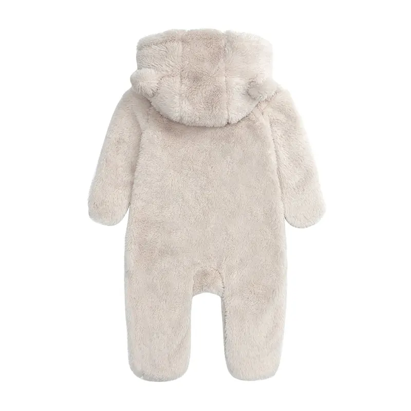 Baby Clothes Baby Sleepsuit Boys Footies Long Sleeve Arctic Velvet Hooded 0-12 Months
