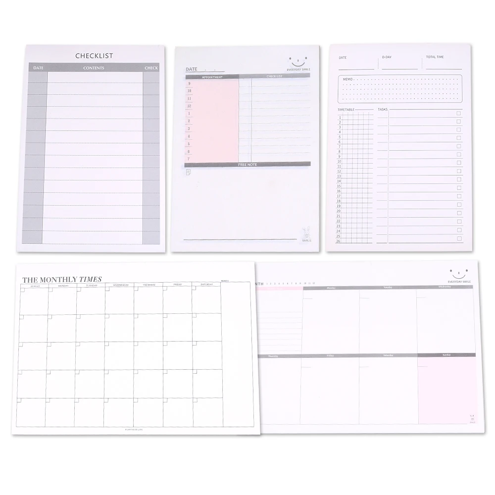 Retro Memo Pads Note Notepads Daily Monthly Weekly Planner Check Agenda Day Plan To Do List Shopping School Office Diary Noteboo sharkbang creative 120 sheets weekly planner memo pad notepad to do list blank notebook paperlaria retro mini pocket book