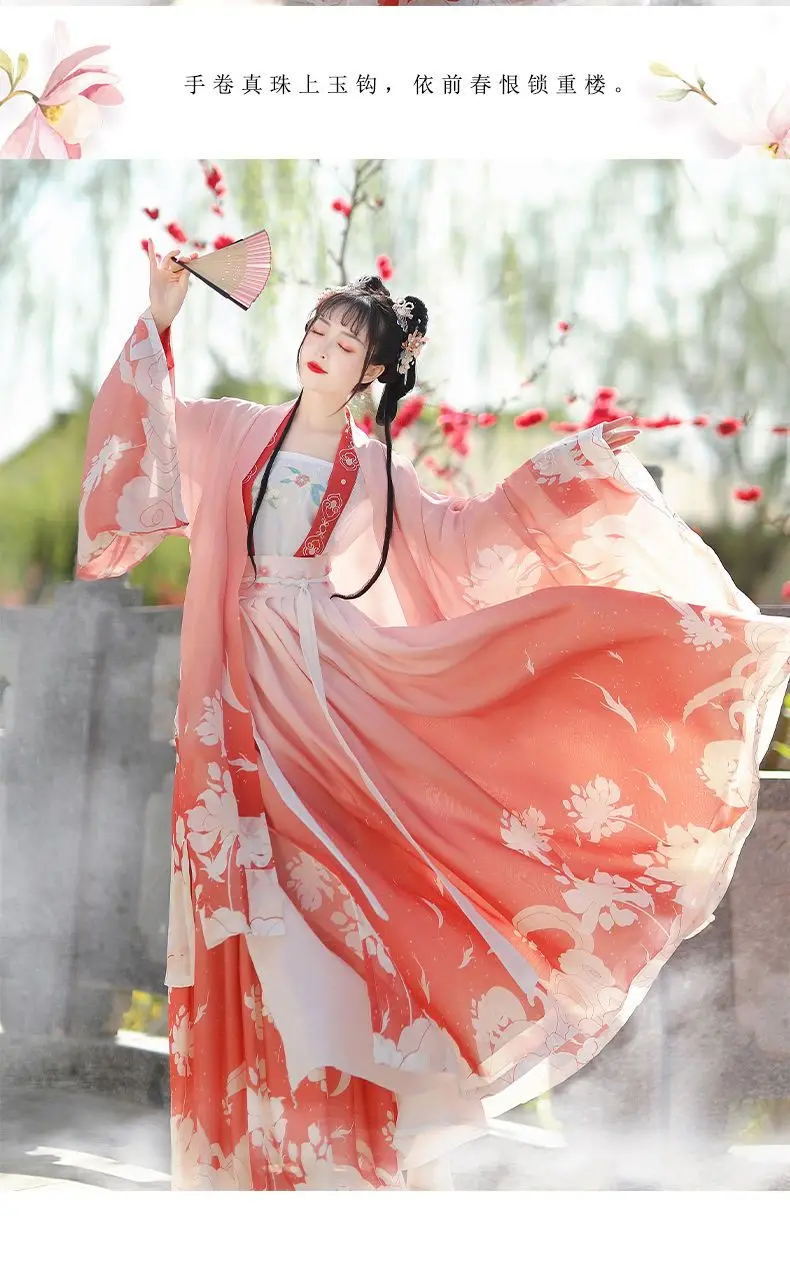 Chemisier Traditionnel Chinois Hanfu En Lin - Manches 3/4, Ample, Boutons Grenouille, Taille XL Multicolore