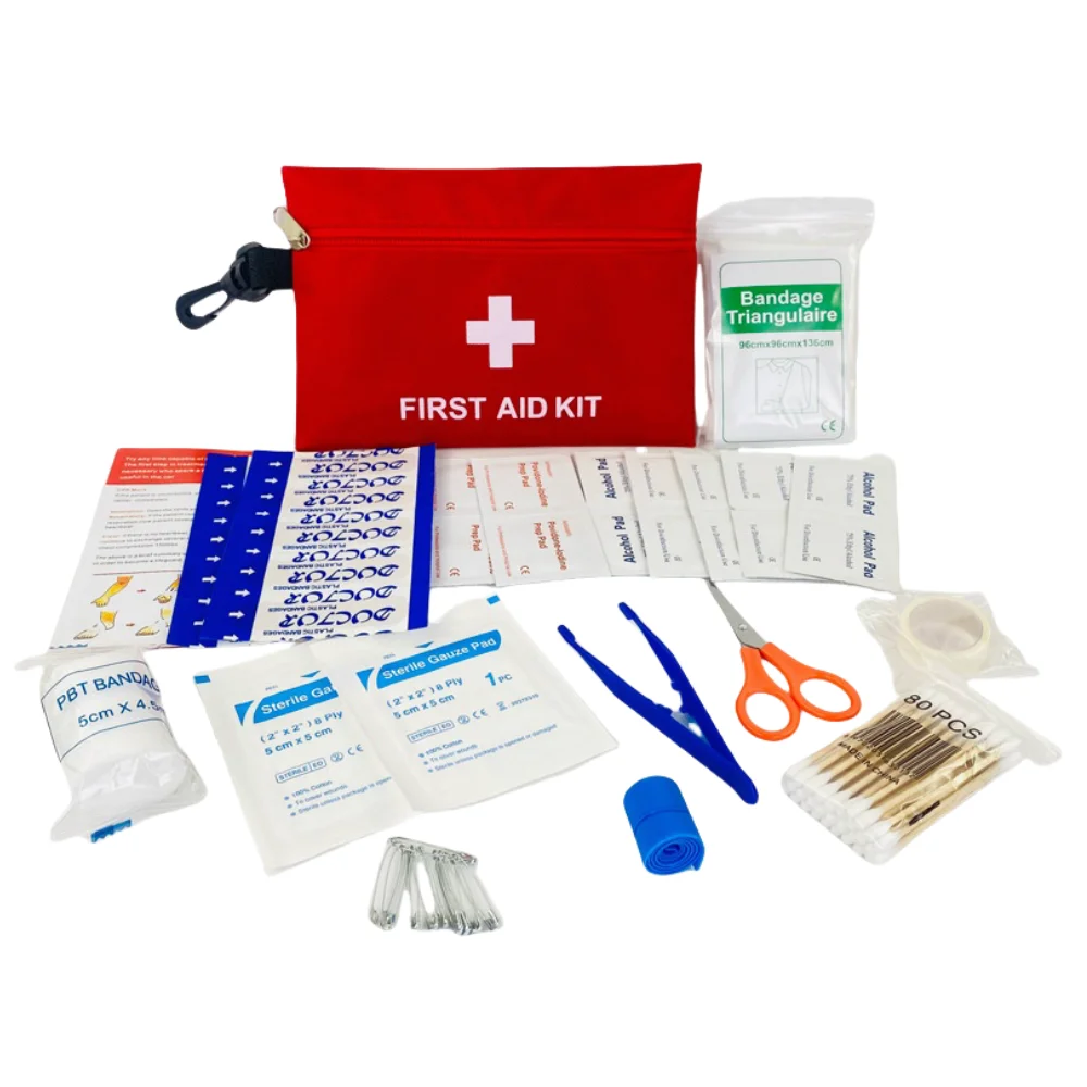 

Portable First Aid Kit for Outdoor Adventures Multi-Purpose Emergency Supplies Bag with Essential Medical Equipment