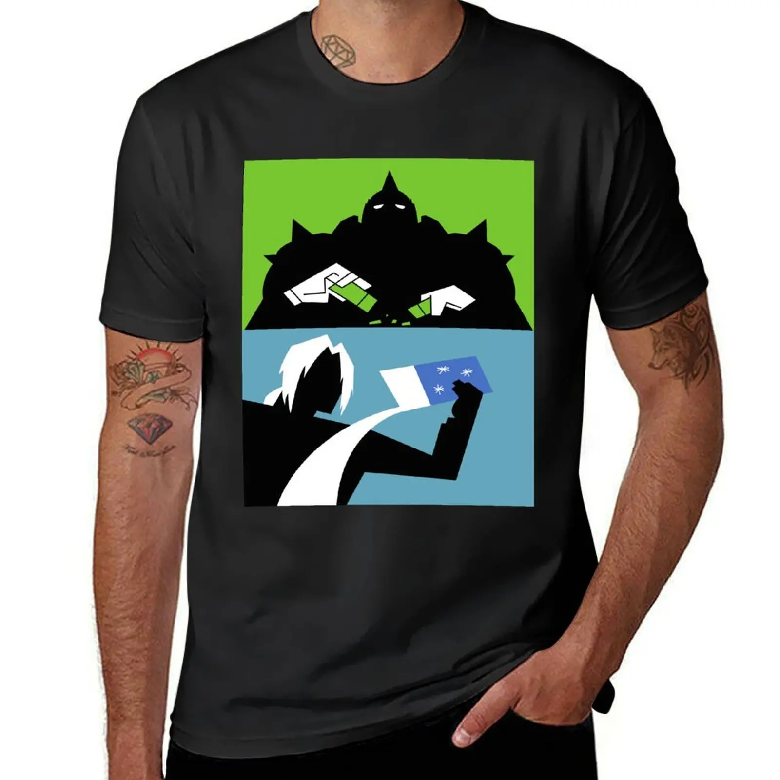 Powerpuff Alchemist T-Shirt customs summer clothes Short sleeve tee men