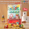 Simulation Mini Children's Beverage Vending Machines Toys Music Password Coin Machine Baby Puzzle Montessori Education Toy Gifts 1
