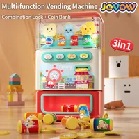 Simulation Mini Children's Beverage Vending Machines Toys Music Password Coin Machine Baby Puzzle Montessori Education Toy Gifts 1