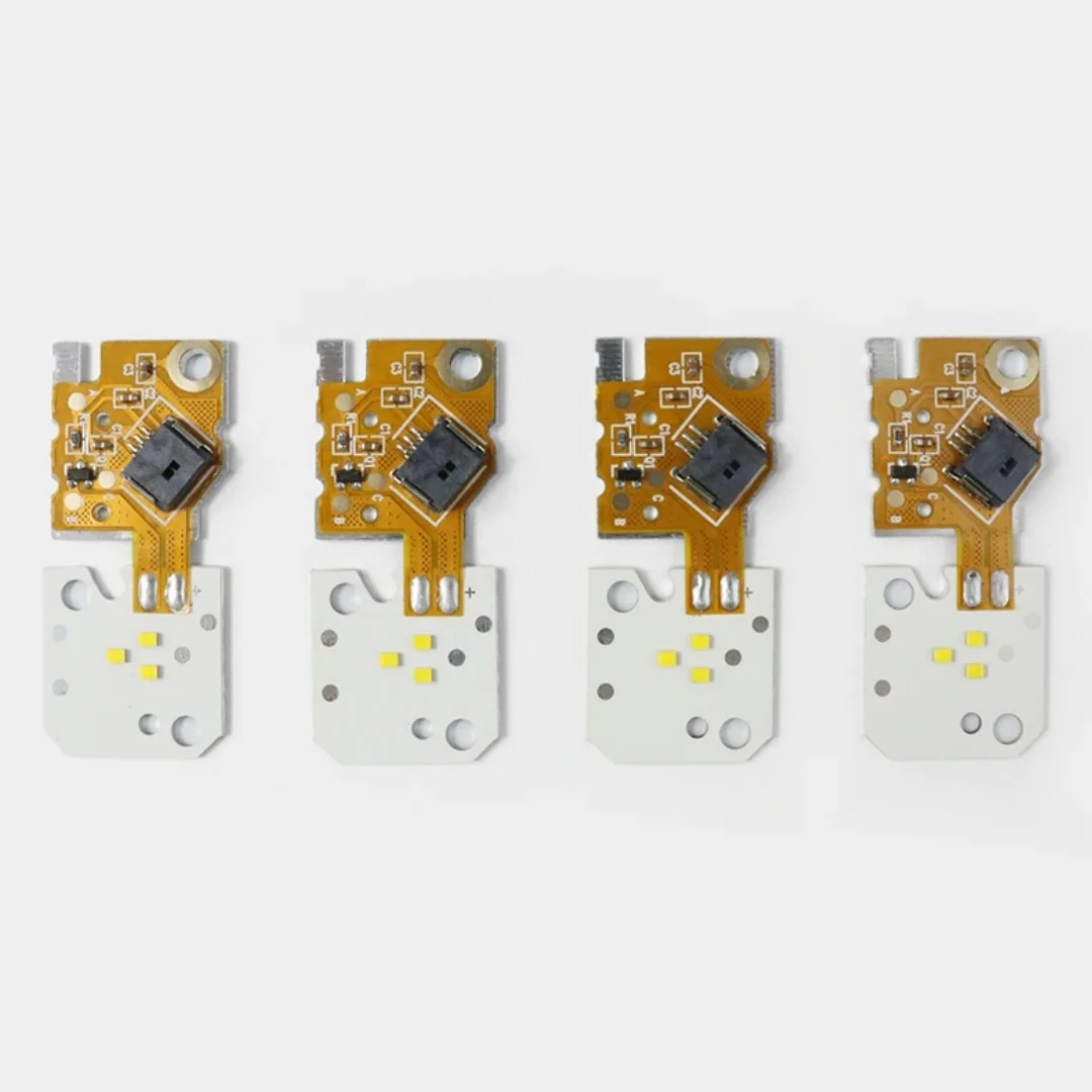 4PCS NEW Headlight DRL Module LED Module Yellow Color OE# 63117343876 For BMW F10 F11 F18 LCI 2014 2015 2016 2017 detail image 1