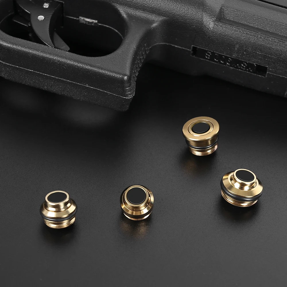 Dry Fire Laser Trainer Tactical Laser Trainer Cartridge Switch Cover Training Bullet Breech Cover Cap with Rubber Ring for 9x19mm .223Rem .38ACP .38SPL