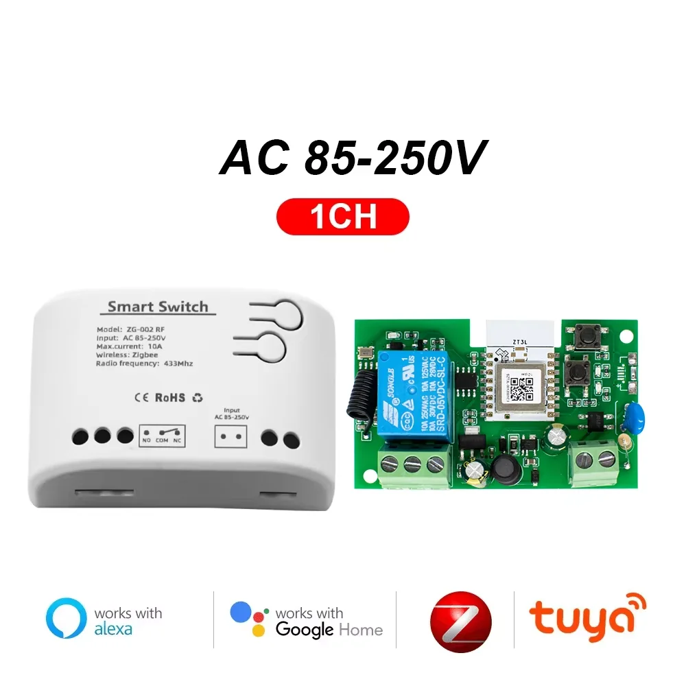 12V 15A 315mhz dry contact 0v out momentary relay swtch 2 remote key