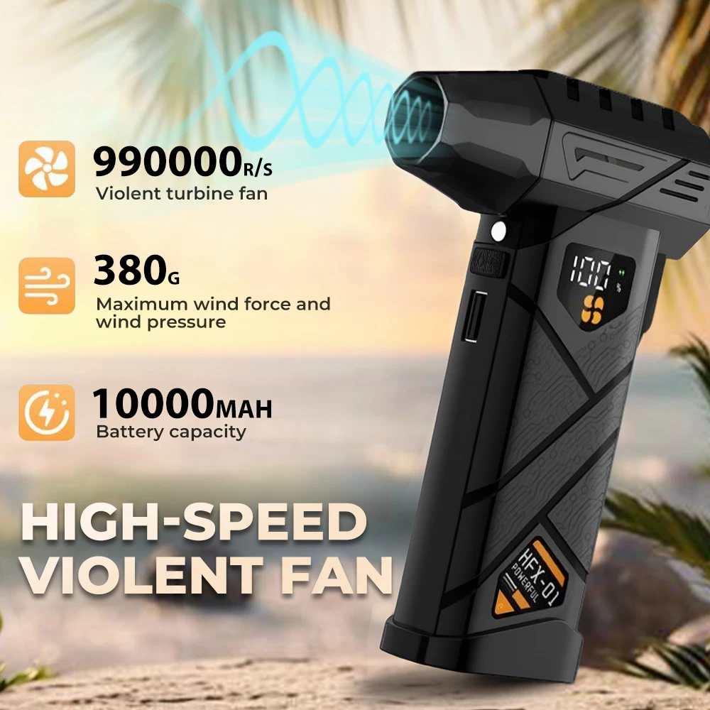 Portable Turbo Air Blower with Strong Airflow for Cleaning