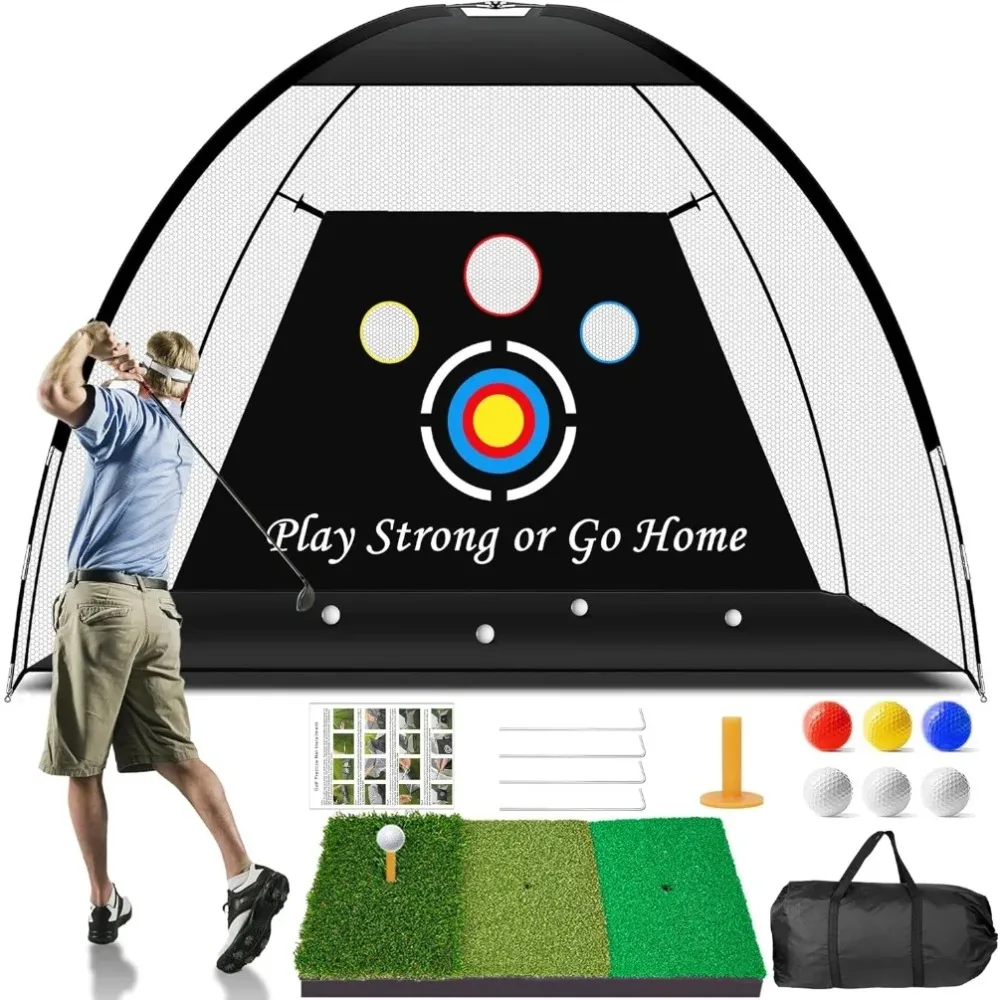 10x7ft Training Golf Practice Net with Mat 1