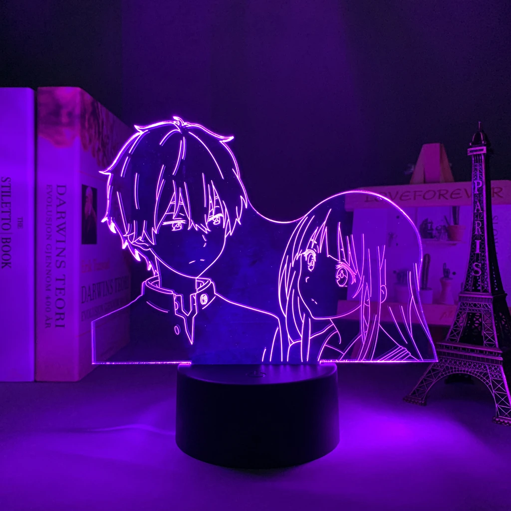 mi motion activated night light 2 Anime Hyouka Oreki and Chitanda Led Light for Kids Bedroom Decoration Nightlight Birthday Gift Room Decor 3d Lamp Manga Hyouka night lamp