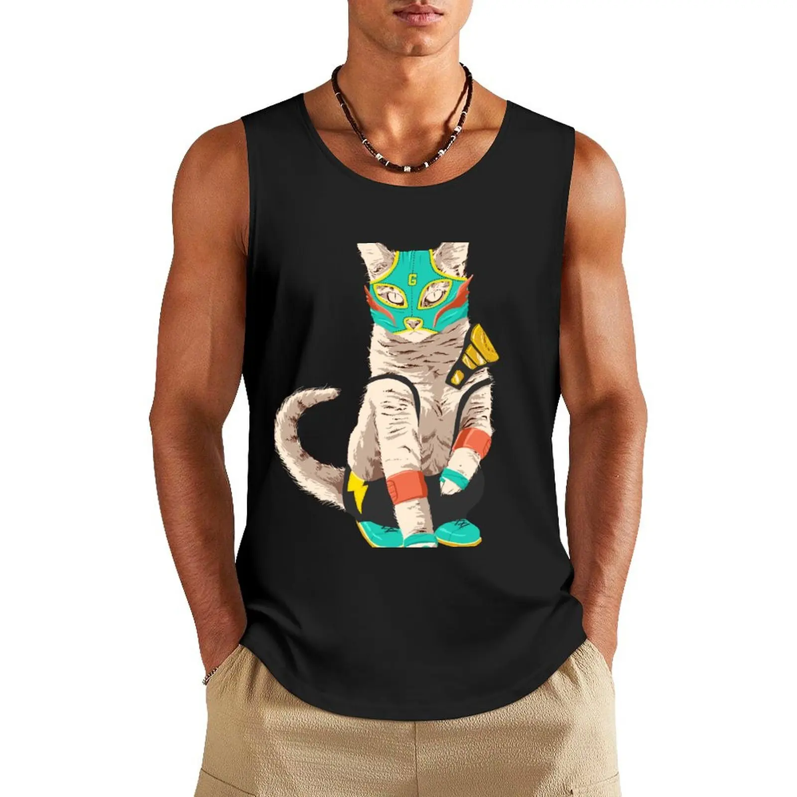 

El Gato Asesino Tank Top T-shirt sports men clothings summer Men's tops