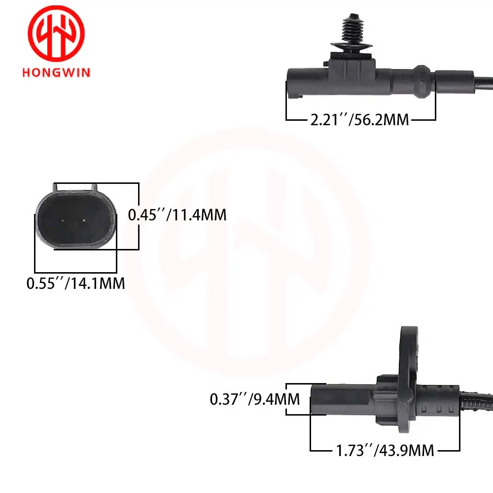 10100431 10100432 10100433 Front Rear Left Right ABS Sensor For MG/MG3 GENUIEN