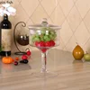 Transparent Glass Storage Jars Decorative Fruit Bowl Candy Pot Crystal Storage Jar with Lid Kitchen Spice Organizer 3