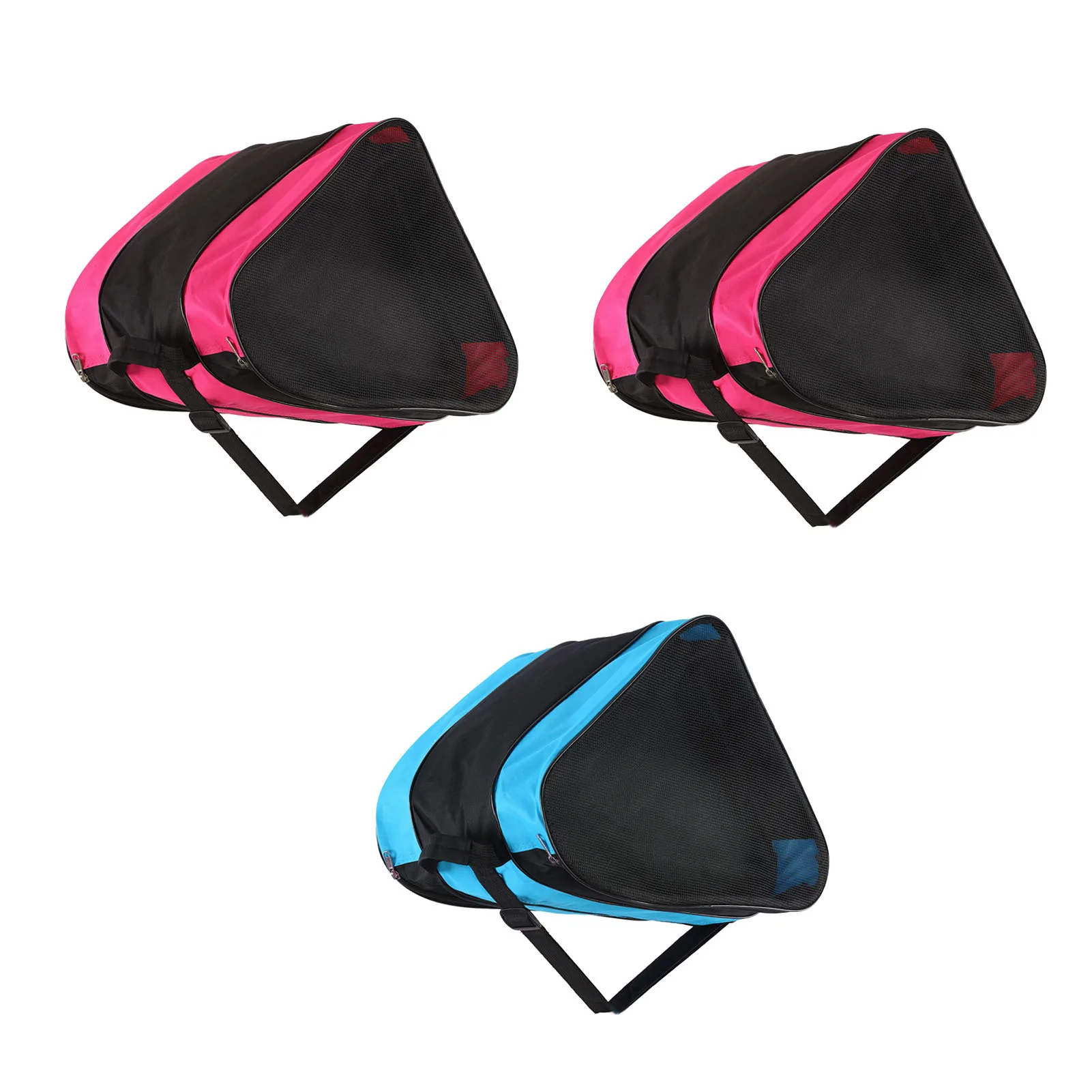 Skates Bag Hockey Skates Bag Triangle Waterproof Mesh Pockets Large Capacity 3 Layers Thickened for Outdoors