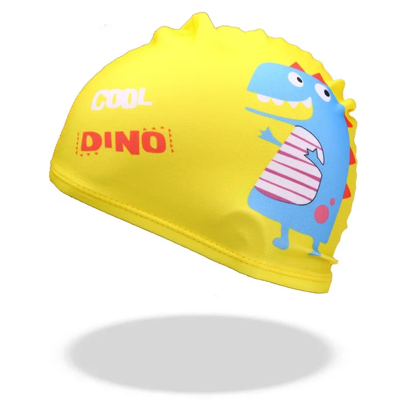 Children Swimming Caps Cartoon Print Cute Kids Swim Caps for Boys Girls Universal Printed Swimming Cap Swimming Pool Accessories 4