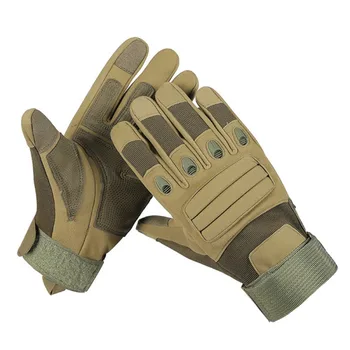 2 pcs/Set Men Outdoor Tactical Windproof Hunting Gloves Touch Screen Exercise Non-slip Strong Grip Bracers 3