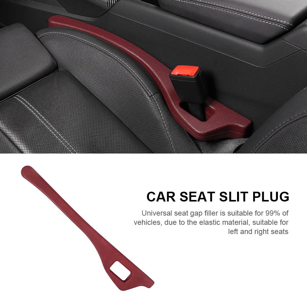 2pcs Red Car Seat Gaps Filler Crevice Blocker Console Side Fill Strip  Universal