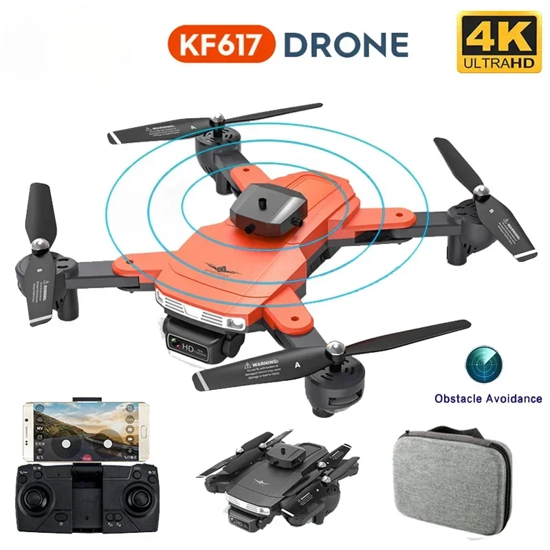 

Foldable Drone KF617 WIFI HD RC Helicopter 4K Camera Quadcopter Obstacle Avoidance Professional Photography Dron Boy Gifts Toy