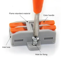 10PCS Quick Electrical Wire Connectors Universal Compact Splicing Terminal Blocks Push-in Home Cable Connectors - Image 4